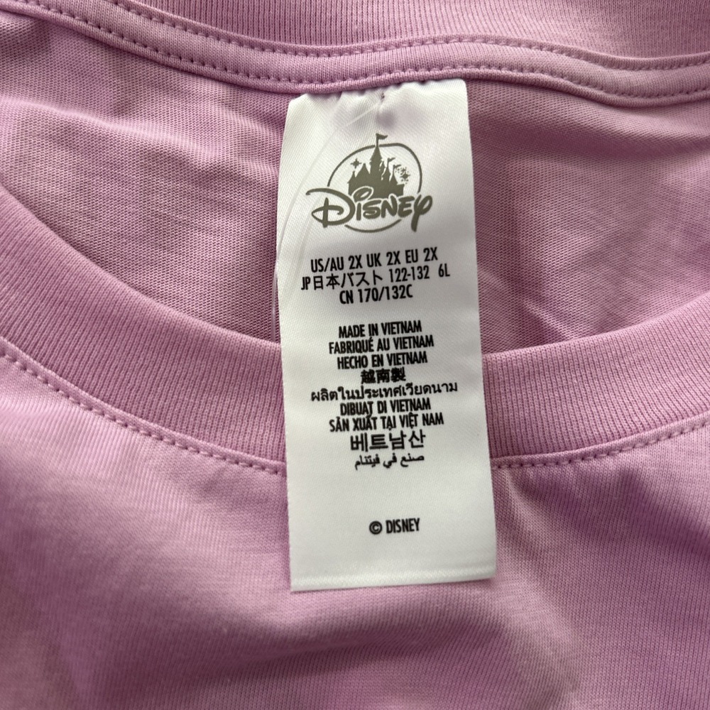 Walt Disney World Rapunzel Embroidered Purple Pink Tank Top Plus Size 2X NWT - Picture 5 of 9